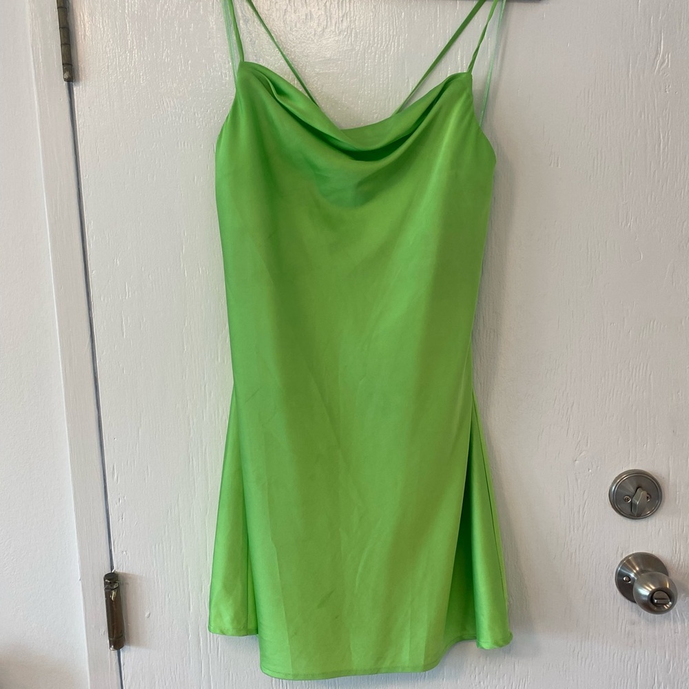Lime Green Mini Dress